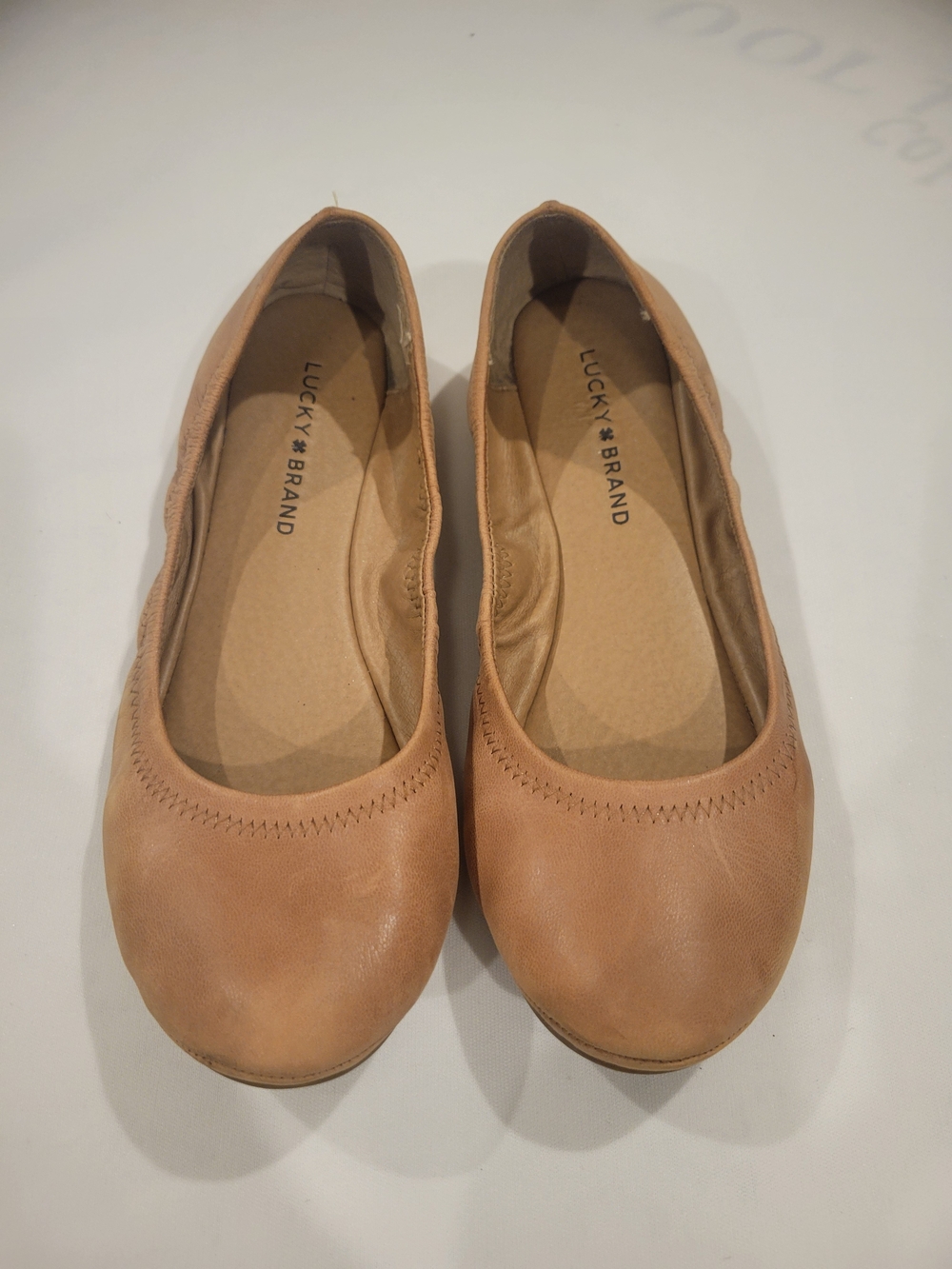 Lucky Brand Women's Tan Ballet Flats
